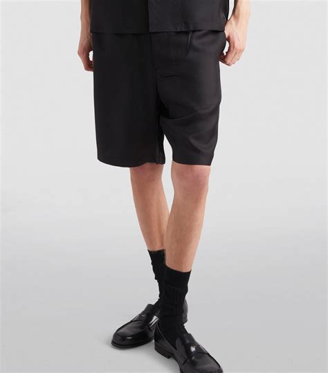 prada bermuda shorts|Silk Bermuda shorts .